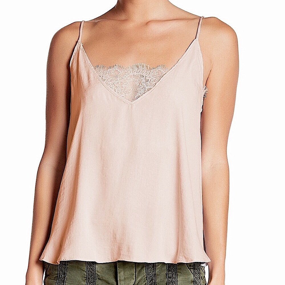 Free People Lace Inset Camisole